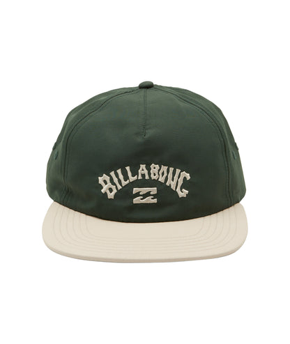 Billabong Mens Arch Team Snapback Cap - Dark Forest - One Size