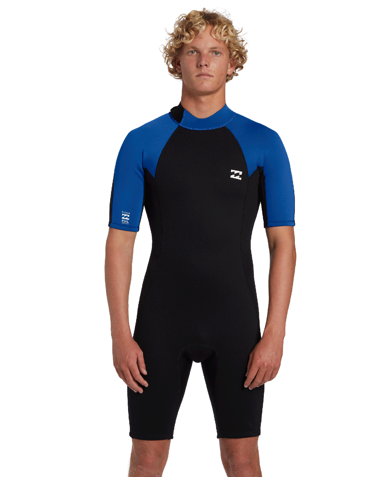 Billabong Mens 2mm Foil Back Zip Short Sleeve Wetsuit