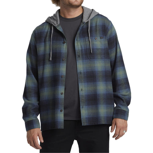 Billabong Mens Baja Hooded Flannel Shirt