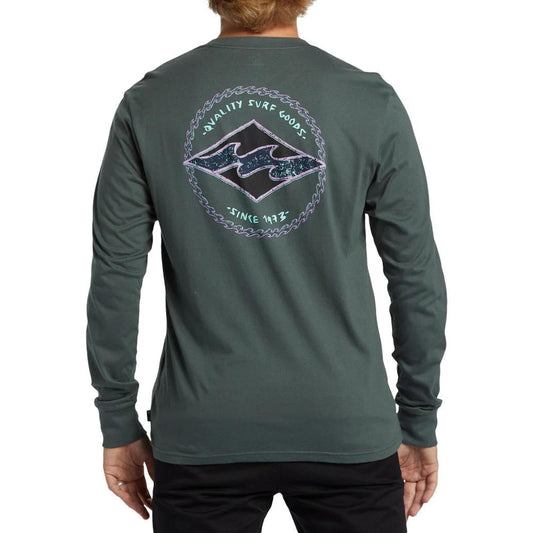 Billabong Mens Rotor Dimond Long Sleeve T-Shirt