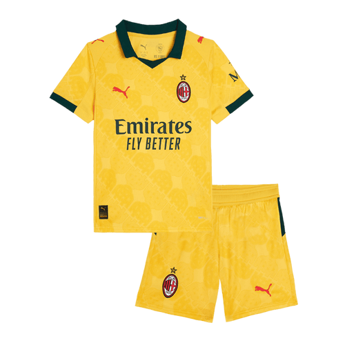 AC Milan Third Away Kids Soccer Jerseys Kit 2025/26