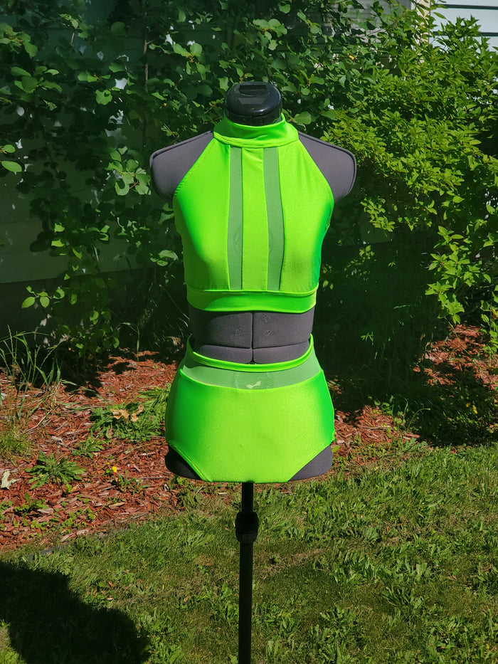 Adult Neon 2 piece Dance set