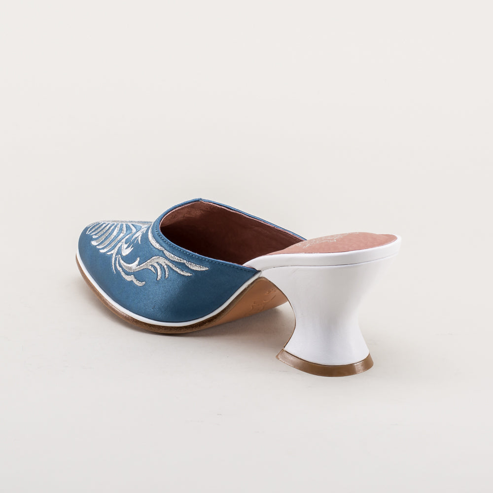 Antoinette 18th Century Mules (French Blue)