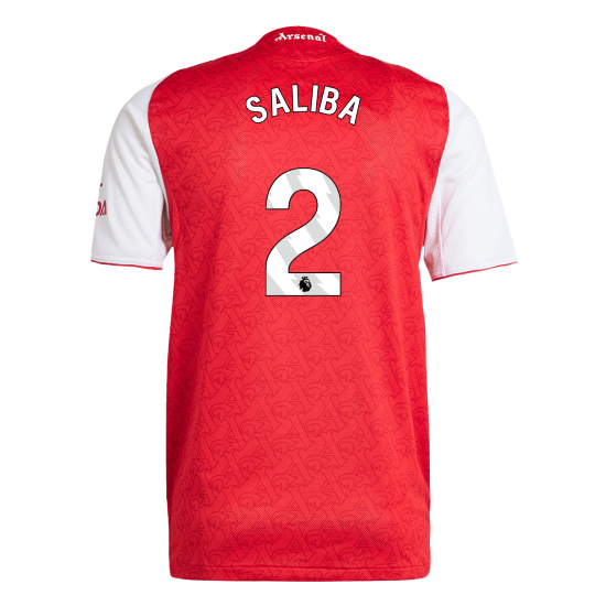 Arsenal Authentic SALIBA #2 Soccer Jersey 2025/26