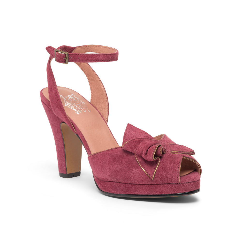 Ava Vintage Platforms (Plum)