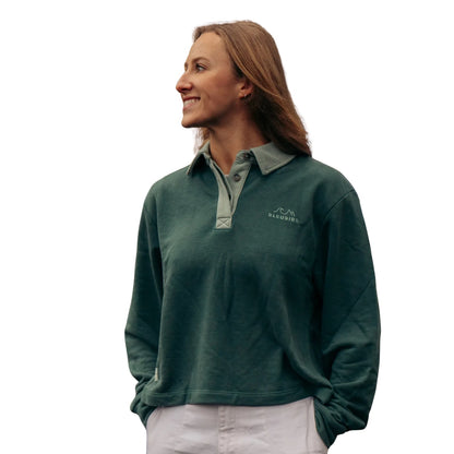 Bleubird Womens Aven Long Sleeve Polo Shirt