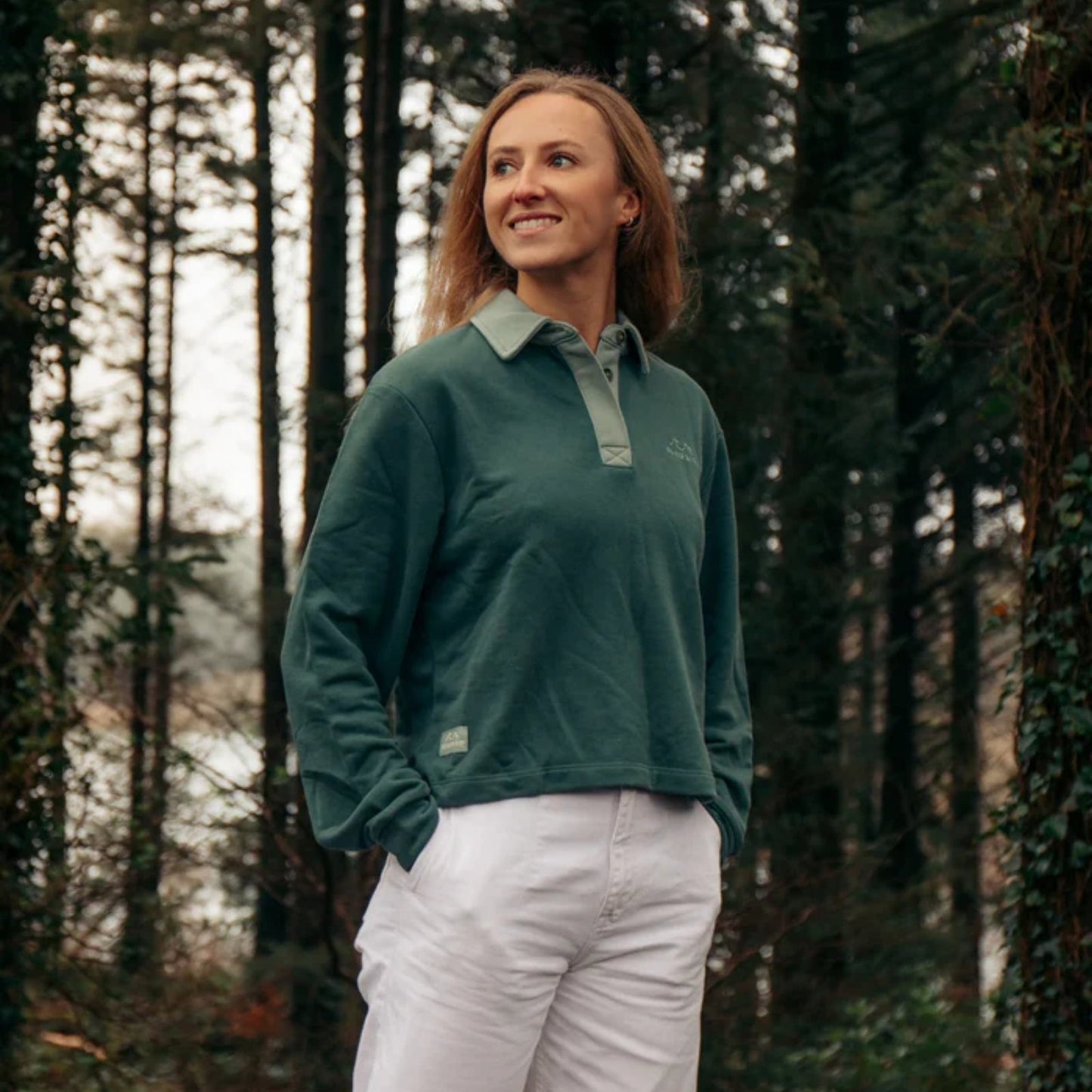 Bleubird Womens Aven Long Sleeve Polo Shirt