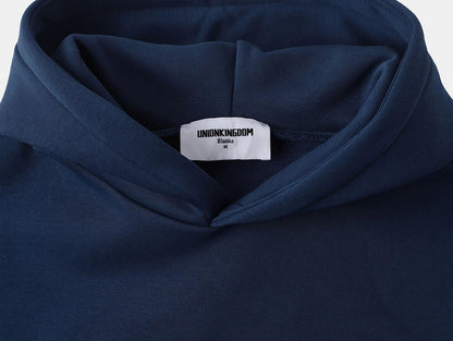 500 GSM BOXY CROPPED 'DENIM BLUE' HOODIE