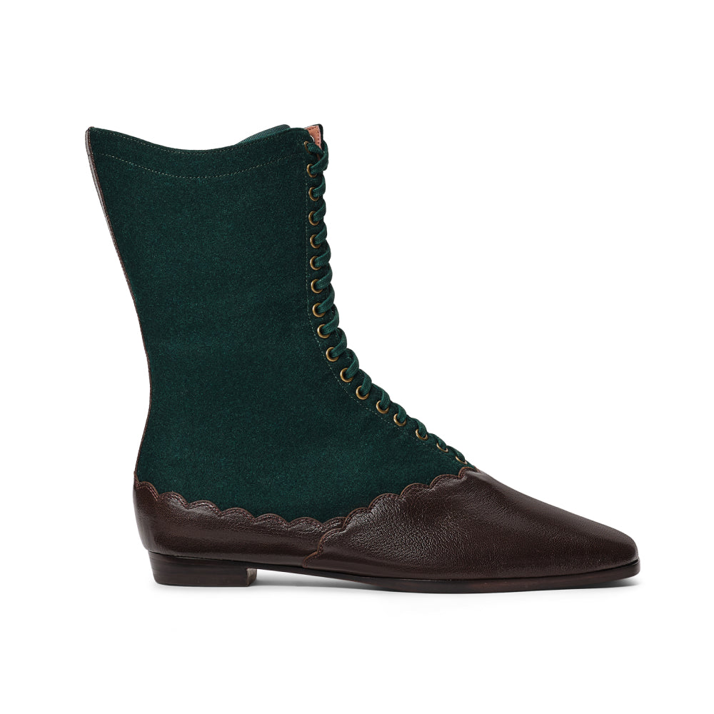 PRE-ORDER Balmoral Boots (Espresso/Evergreen)