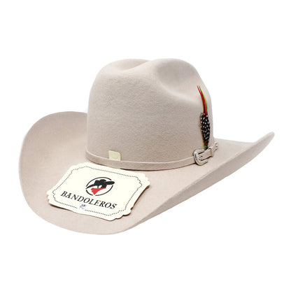 Bandoleros Malboro 100X Wool Hat - Silver Belly