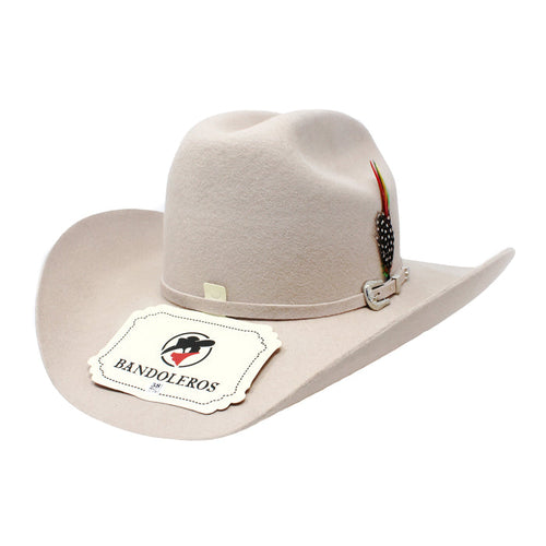 Bandoleros Malboro 100X Wool Hat - Silver Belly