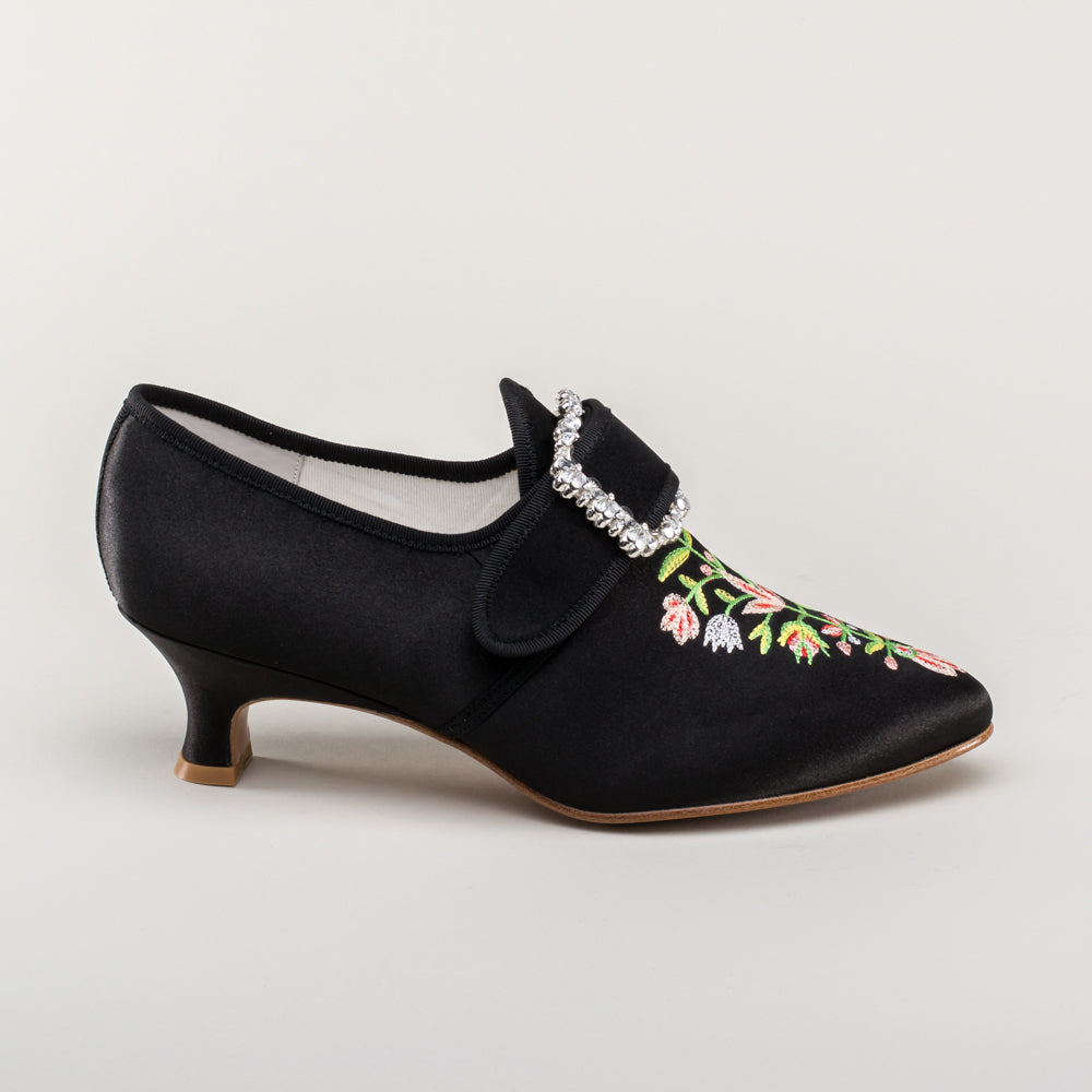 Primrose 18th Century Shoes (Black)