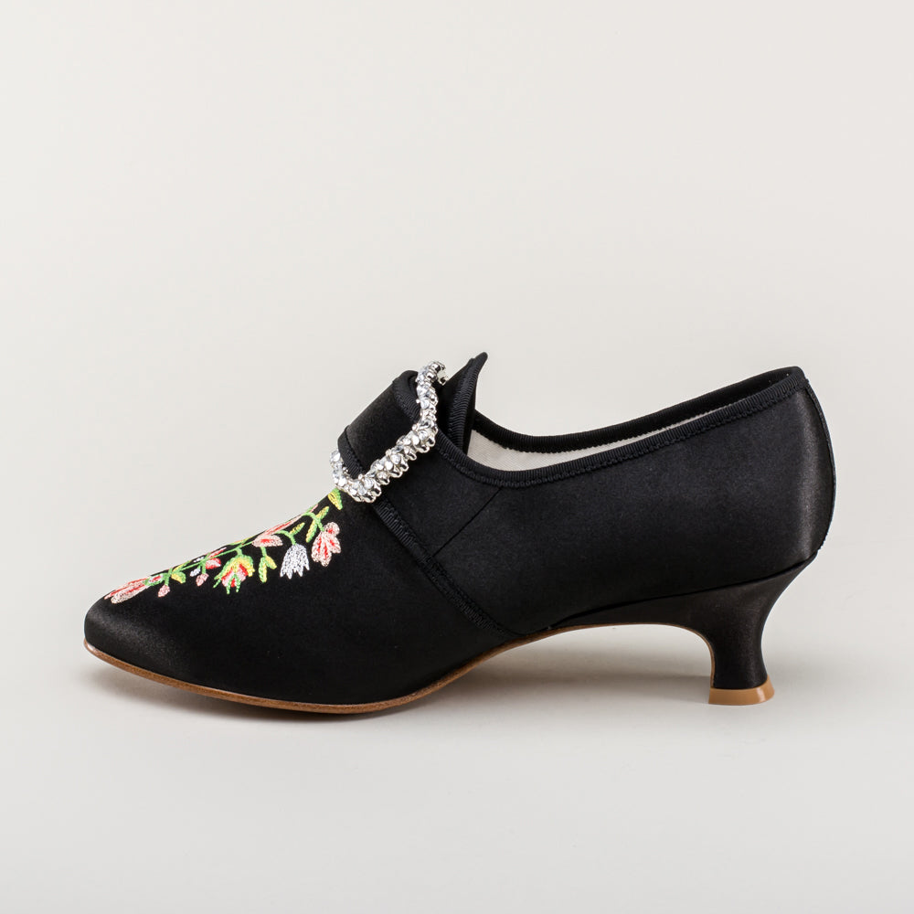 Primrose 18th Century Shoes (Black)