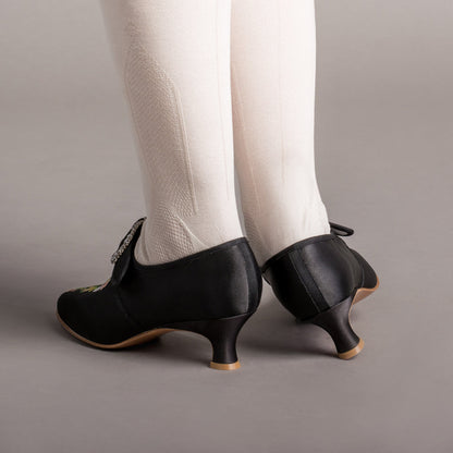 Primrose 18th Century Shoes (Black)