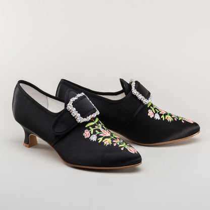 Primrose 18th Century Shoes (Black)