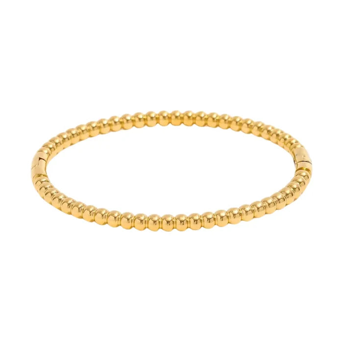 Beaded Gold Bangle Braclelet