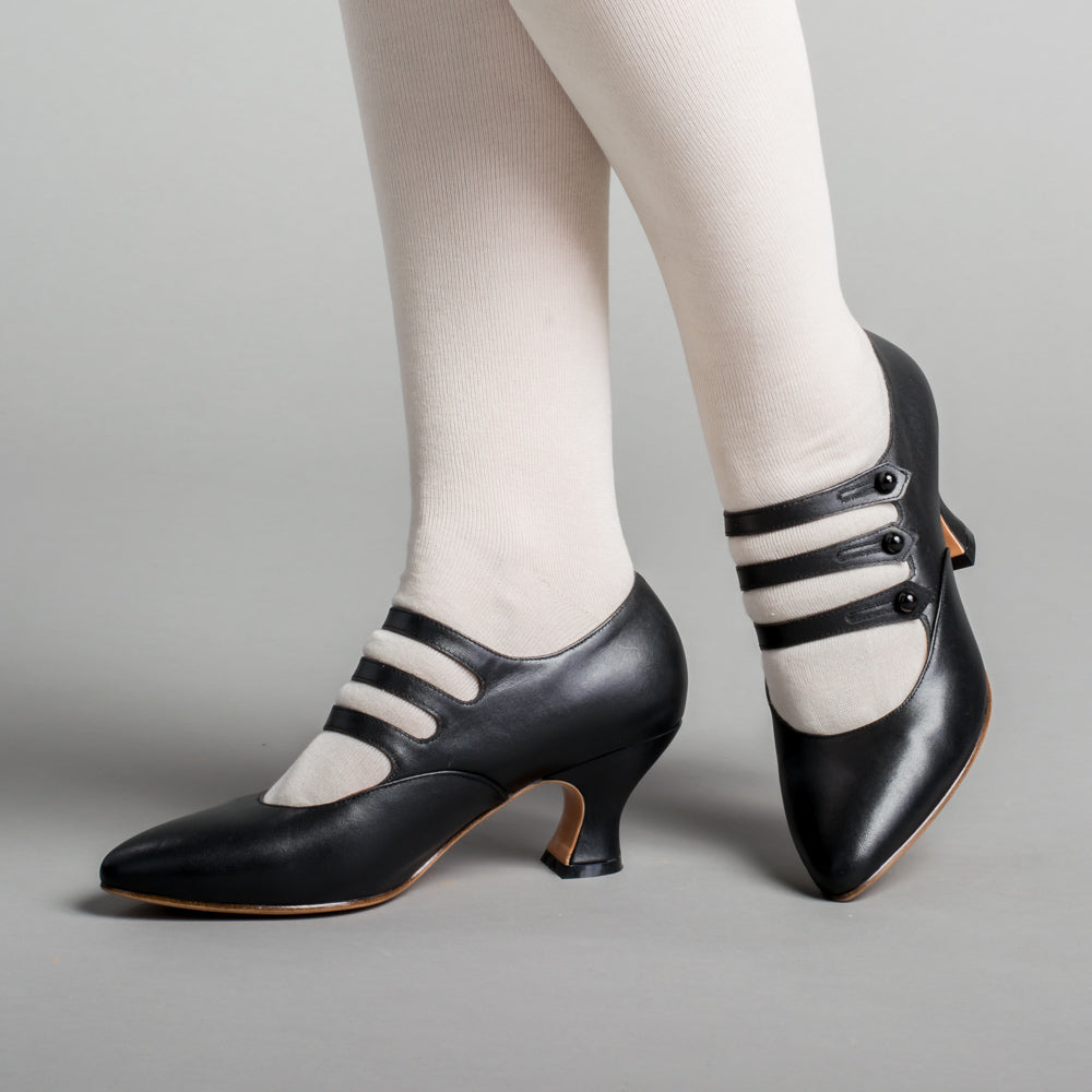 Bellatrix Edwardian Shoes (Black)