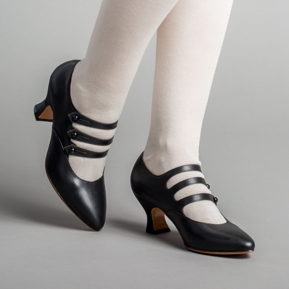 Bellatrix Edwardian Shoes (Black)