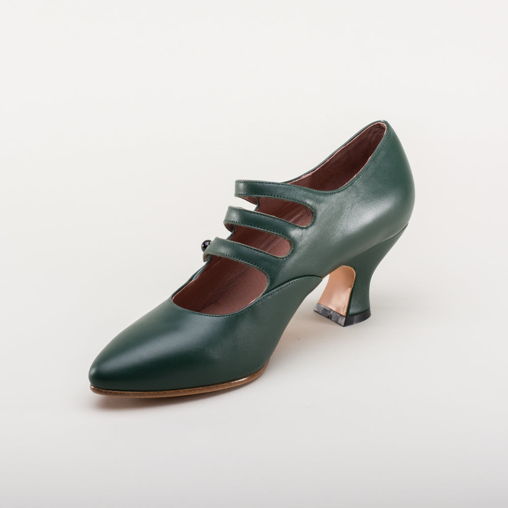 Bellatrix Edwardian Shoes (Green)