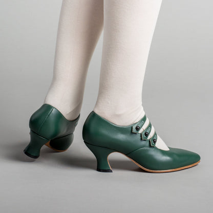 Bellatrix Edwardian Shoes (Green)