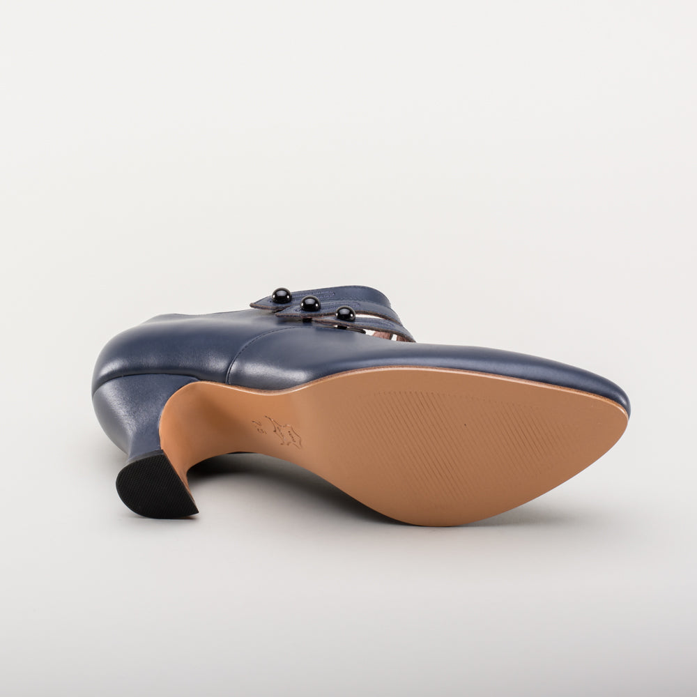 Bellatrix Edwardian Shoes (Navy)