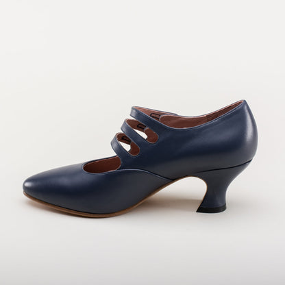 Bellatrix Edwardian Shoes (Navy)