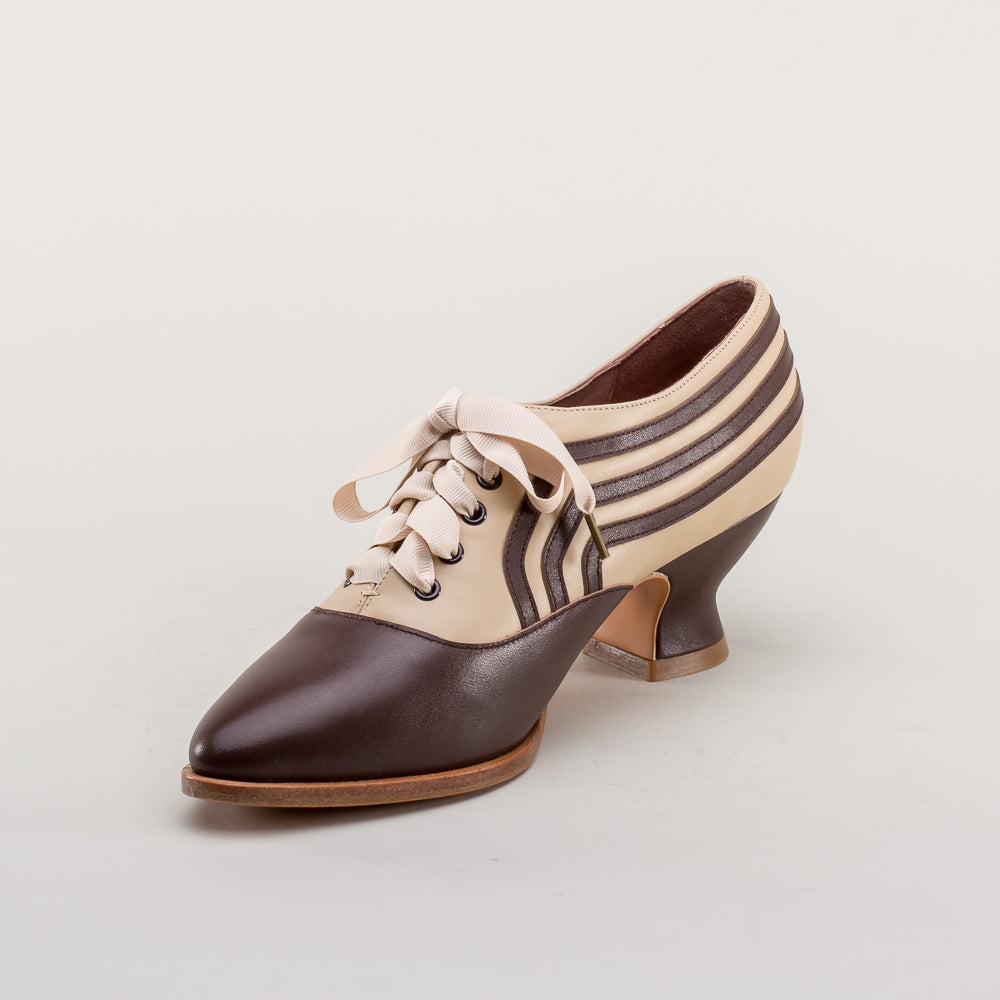 Bernadette Edwardian Oxfords (Tan/Brown)