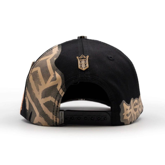 Bigg Boss Black & Gold B Since 2024 Rhinestone Snapback Hat