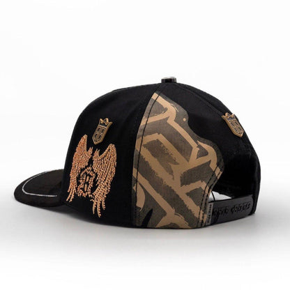Bigg Boss Black & Gold B Since 2024 Rhinestone Snapback Hat