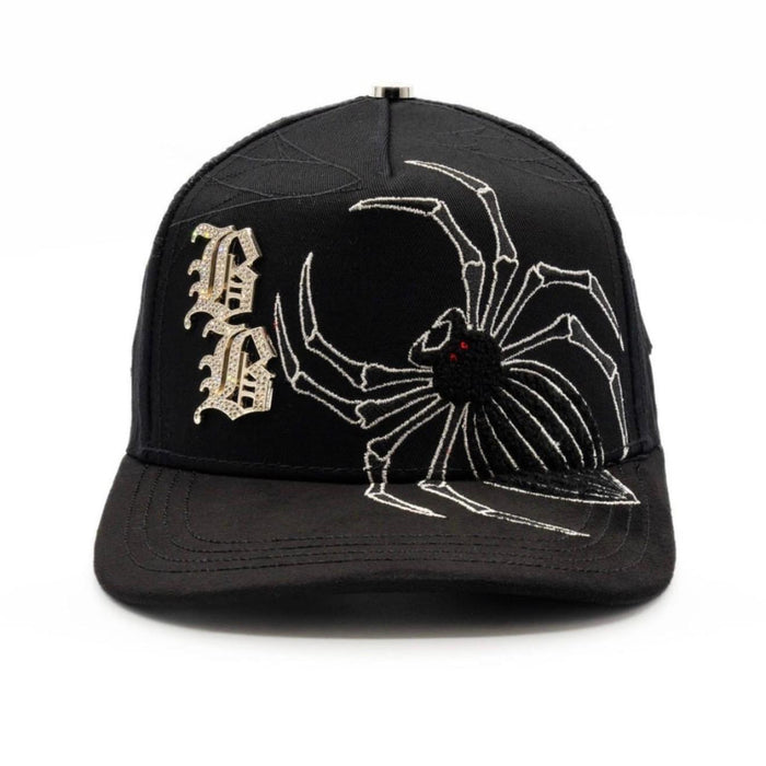 Bigg Boss Black Widow Spider Snapback Hat - Black