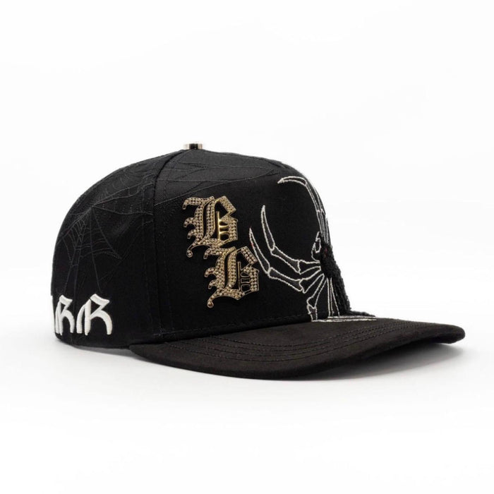 Bigg Boss Black Widow Spider Snapback Hat - Black