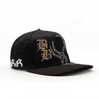 Bigg Boss Black Widow Spider Snapback Hat - Black