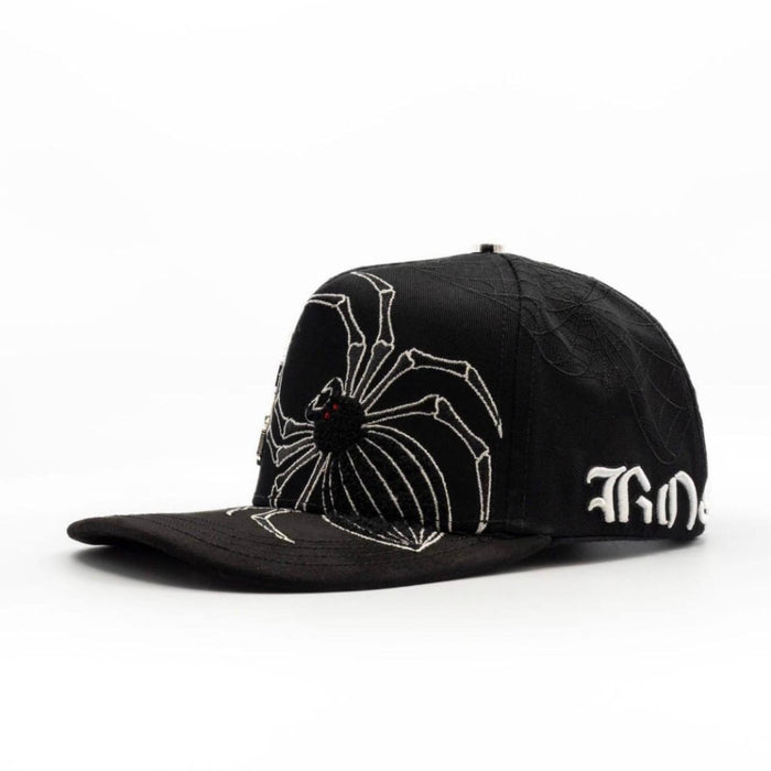 Bigg Boss Black Widow Spider Snapback Hat - Black