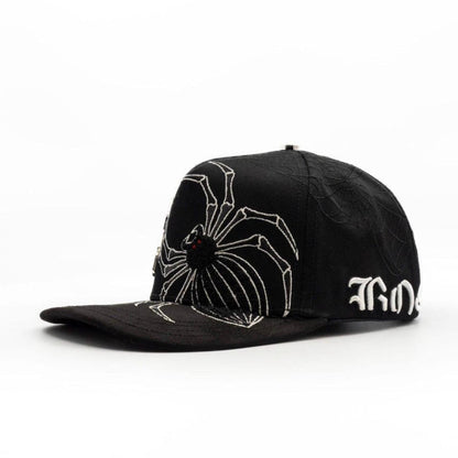 Bigg Boss Black Widow Spider Snapback Hat - Black