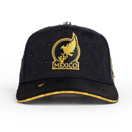 Bigg Boss Viva Mexico World Cup black and gold snapback hat