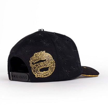 Back view of Viva Mexico World Cup snapback with serpent artwork