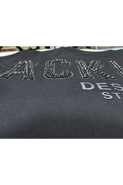 Black Label Black Studio T-Shirt in black fabric, featuring a classic fit and minimal branding, displayed on a plain background.