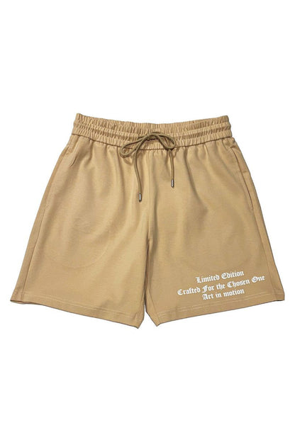 Black Label Premium shorts in espresso color, casual men's shorts with a comfortable fit and stylish design.