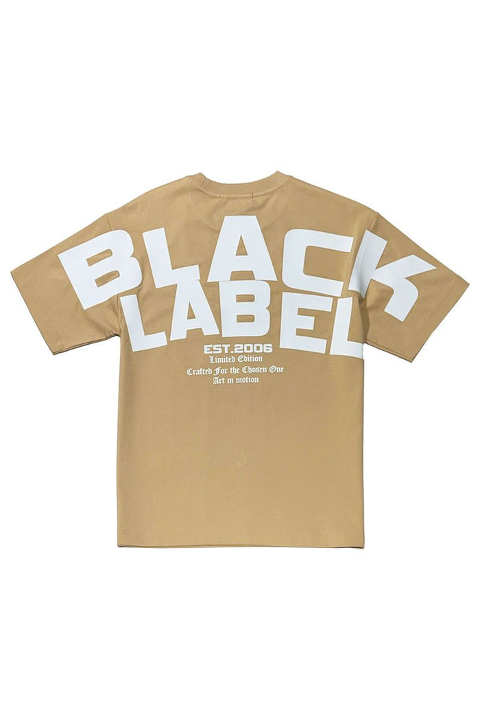 Black Label Premium T-Shirt in espresso color, featuring a classic fit and soft fabric for casual style.