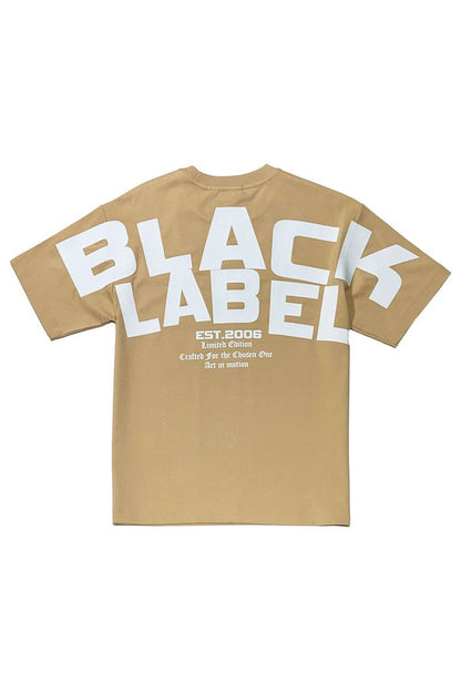 Black Label Premium T-Shirt in espresso color, featuring a classic fit and soft fabric for casual style.