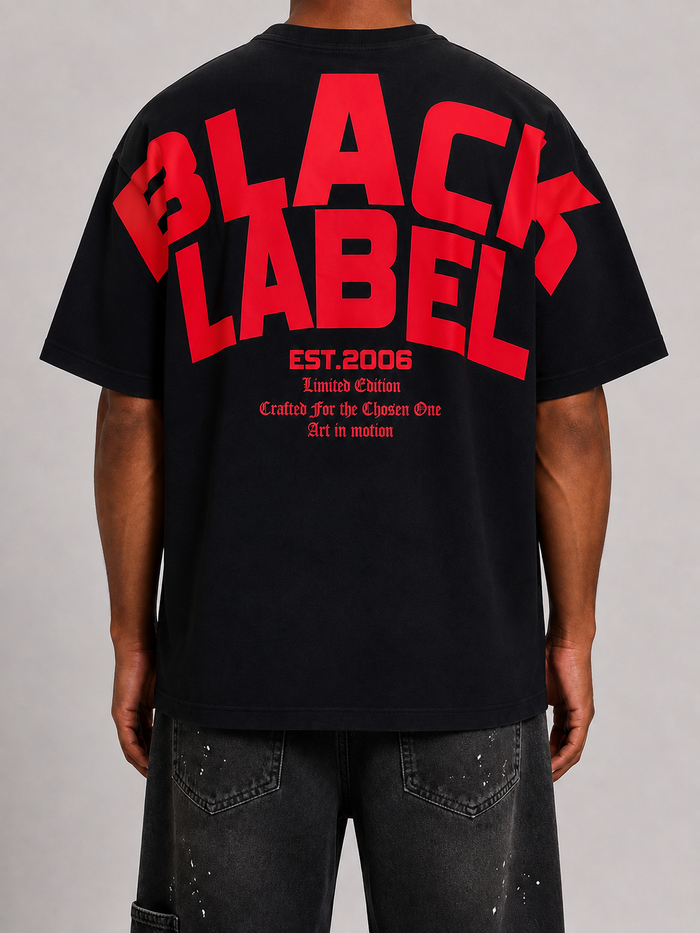 Black Label 'Premium' T-Shirt In Black
