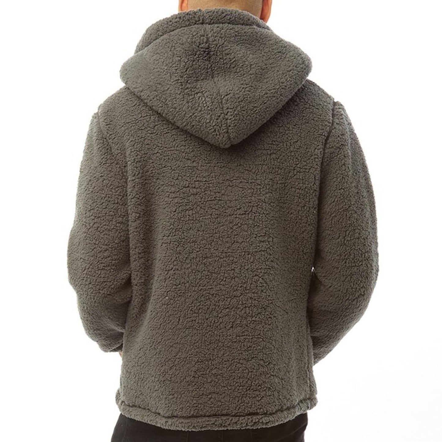 Bench Mens Tommy Borg Full Zip Teddy Bear Fleece Jacket