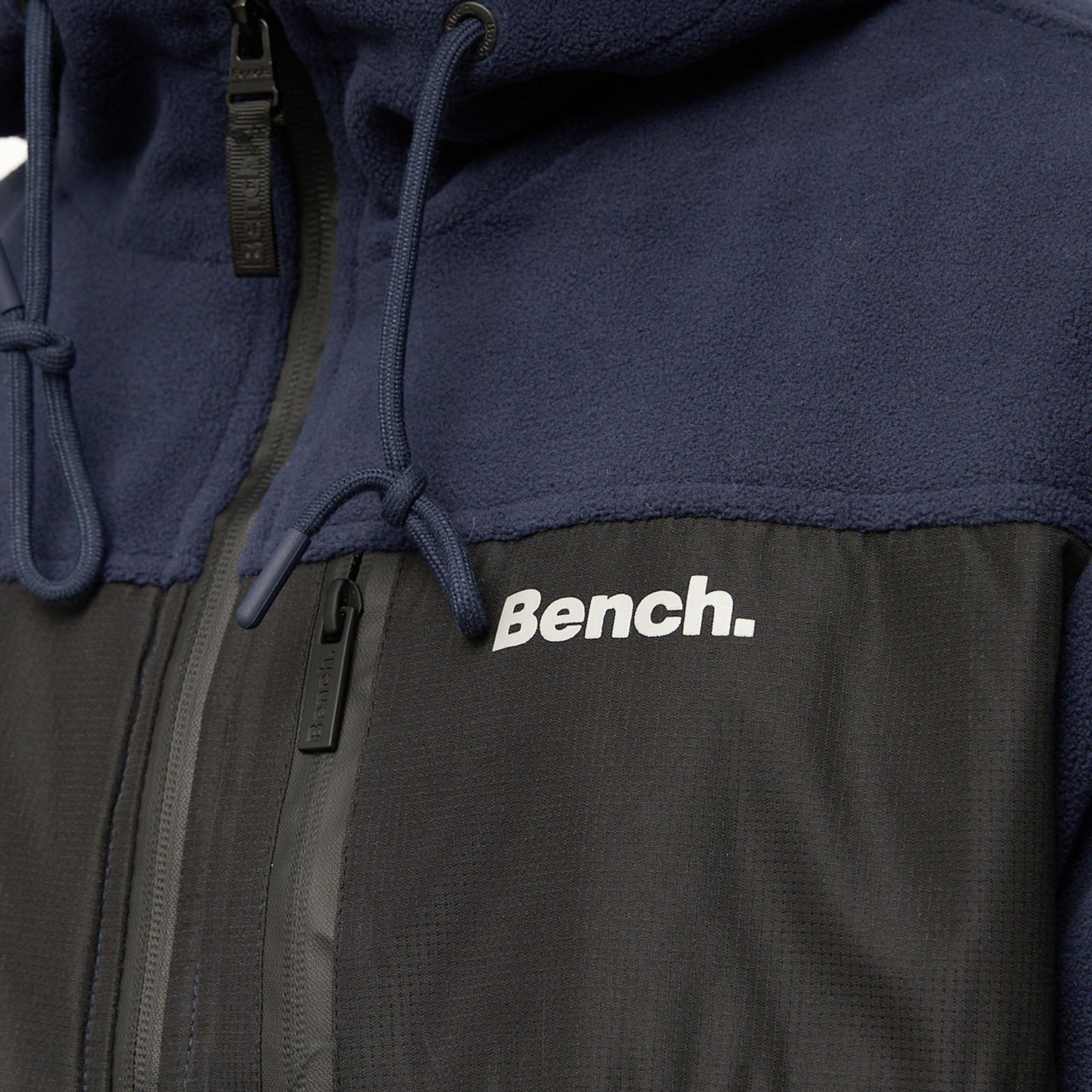 Bench Mens Blaine Full Zip Hooded Fleece Jacket