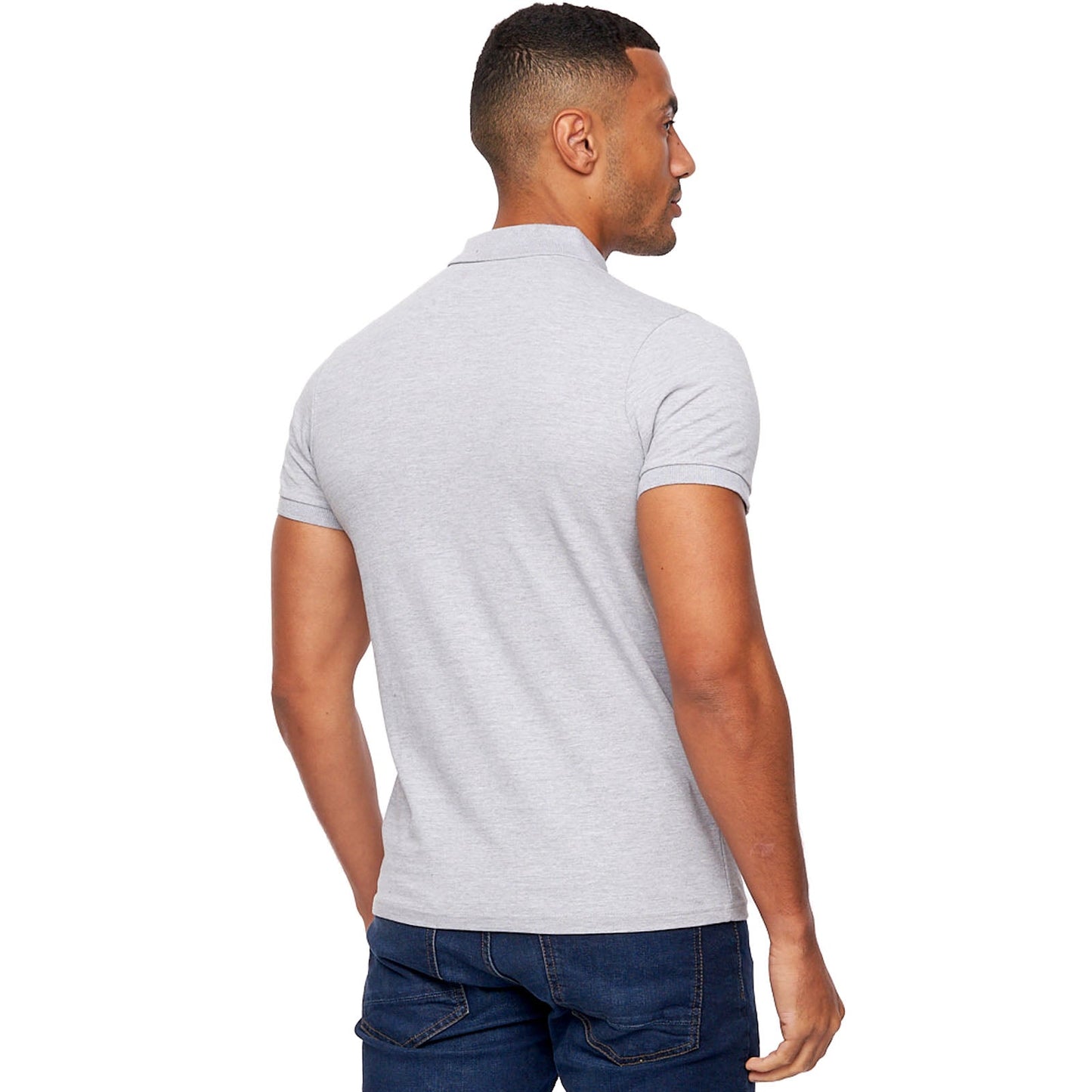 Bench Mens Iverson Short Sleeve Slim Fit Polo Shirt