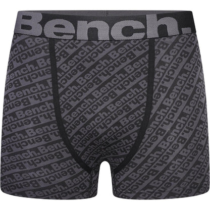 Bench Mens Vildar 3 Pack Elasticated Boxer Shorts