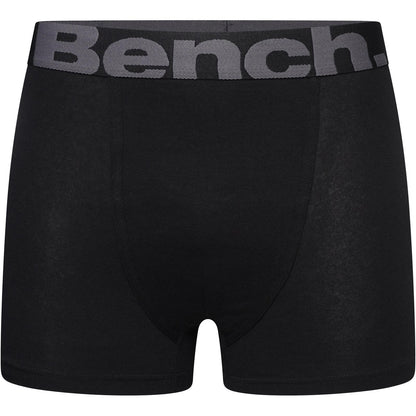 Bench Mens Vildar 3 Pack Elasticated Boxer Shorts