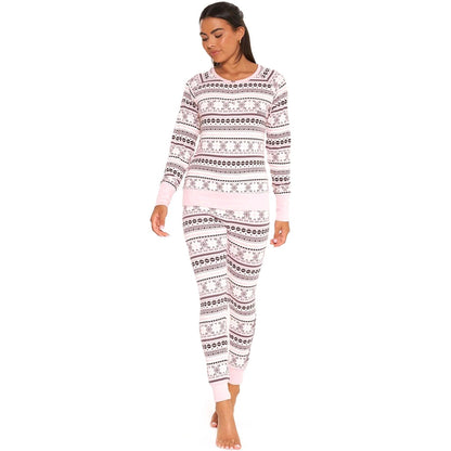 Bench Womens Sofiana Fairisle Long Sleeve Loungewear Set