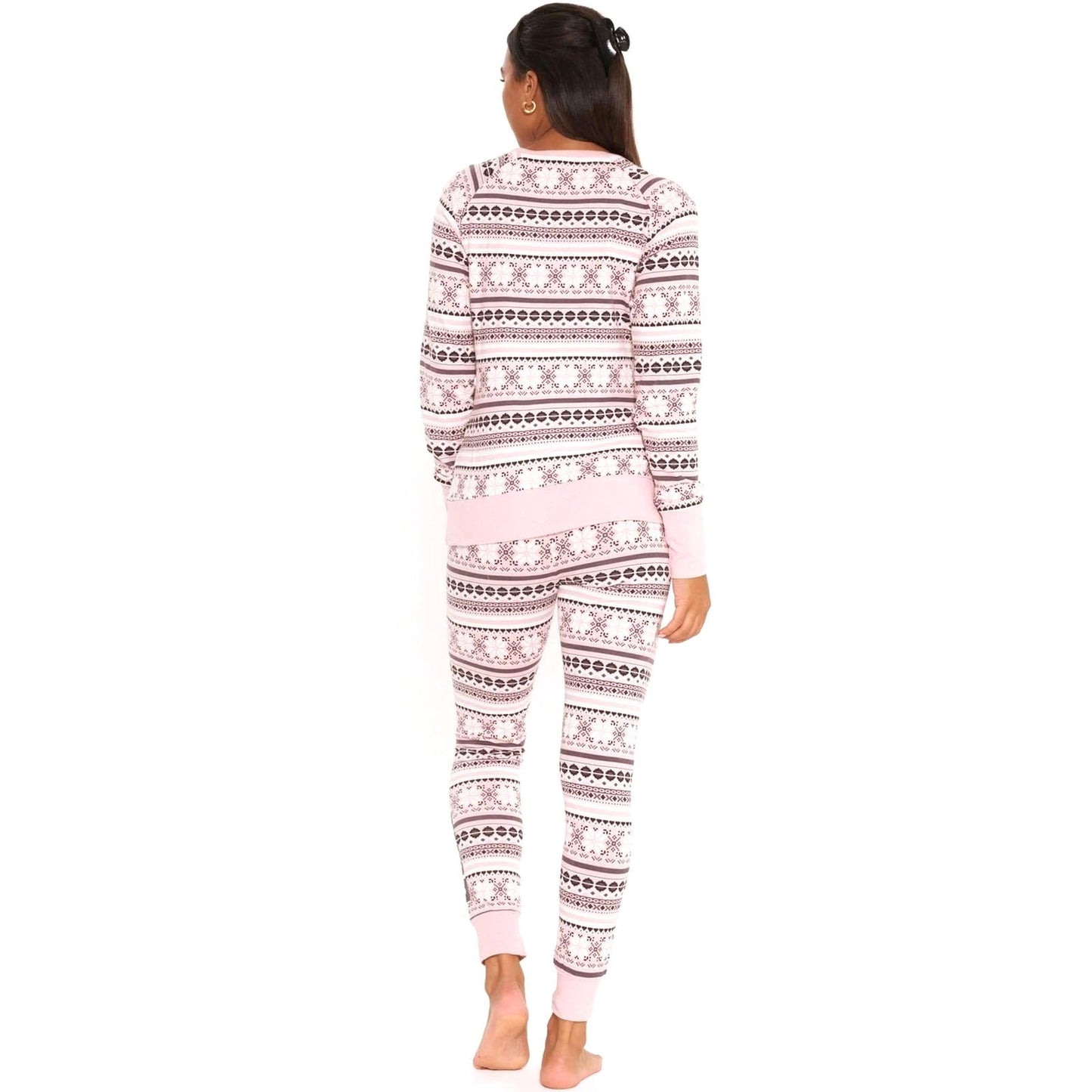 Bench Womens Sofiana Fairisle Long Sleeve Loungewear Set