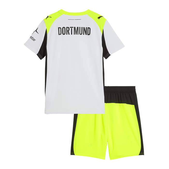 Borussia Dortmund Away Kids Soccer Jerseys Kit 2025/26