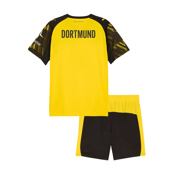 Borussia Dortmund Home Kids Soccer Jerseys Kit 2025/26